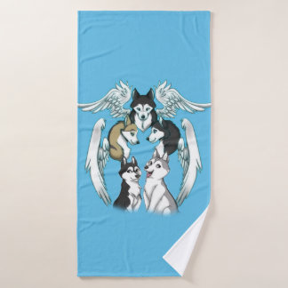 Serviette de bains Husky Angels