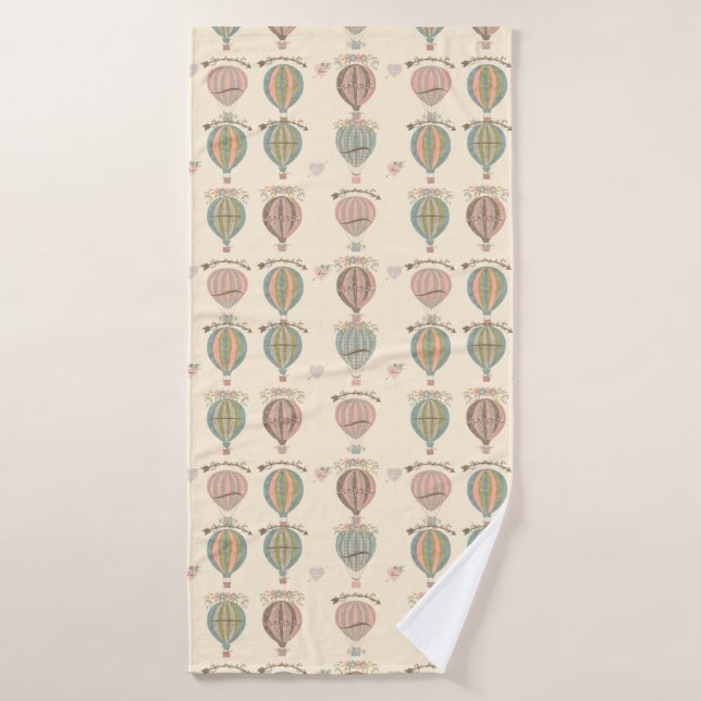 Serviette de bains Vintage à air chaud (Serviette de bain)