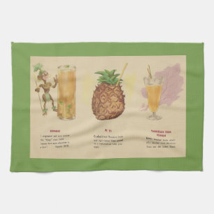 Serviette de bar pour recette de cocktail