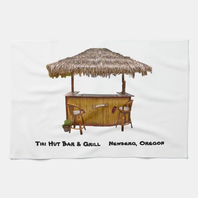 Serviette de barre de hutte de Tiki (Horizontal)