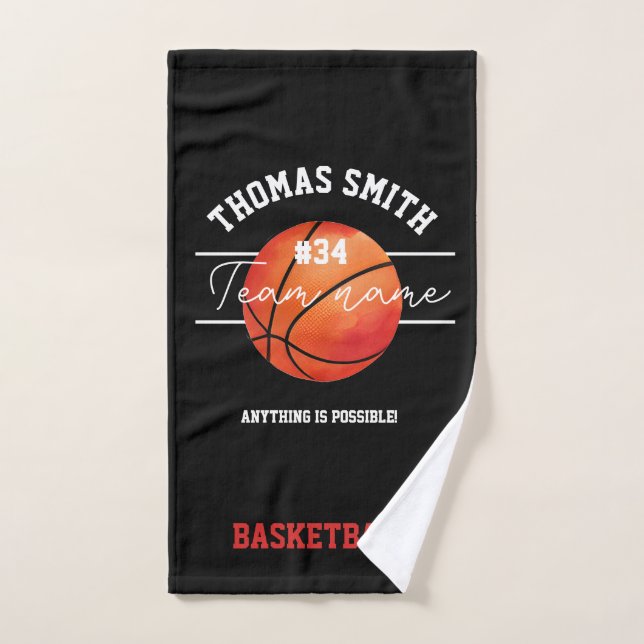 Serviette de basket-ball pour l'équipe – Personnal (Serviette à main)