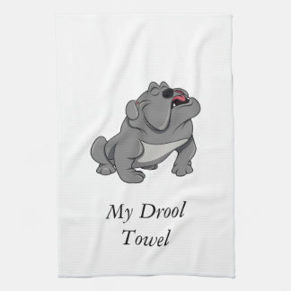 serviette de bave de bouledogue