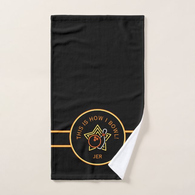 Serviette de bowling rétro drôle C'est ainsi que j (Serviette à main)