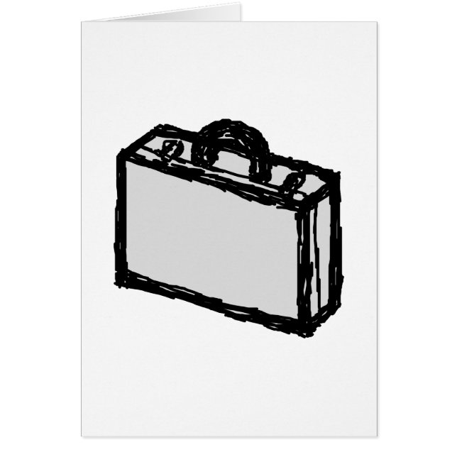 Serviette de bureau ou valise de voyageurs. (Devant)