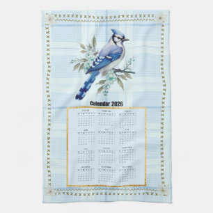 Serviette de calendrier 2026 Bluejay 2