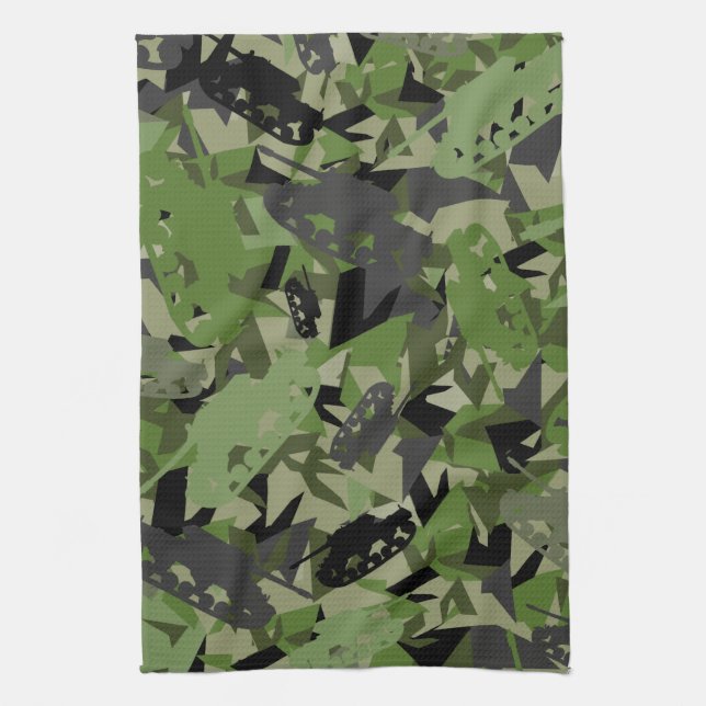 Serviette de camouflage d'armée de réservoir (Vertical)