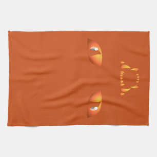 Serviette de chat Noir Serviettes de thé de chat É