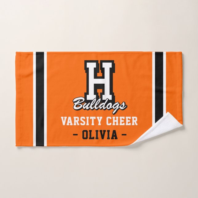 Serviette de cheerleading personnalisée pour l'uni (Serviette à main)