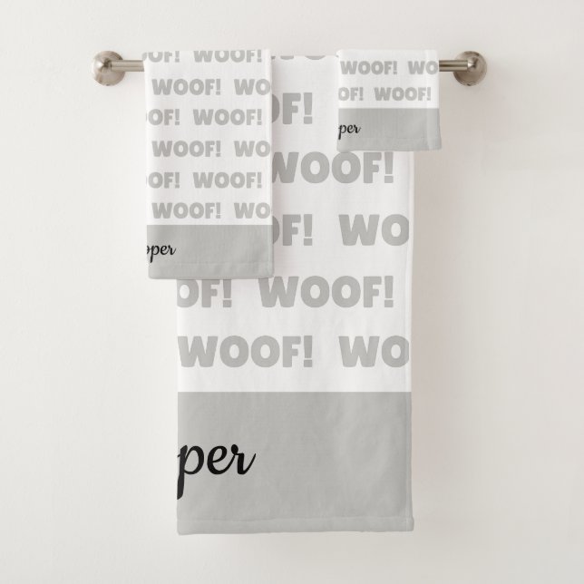 Serviette de chien personnalisée, Serviette de bai (En situation)