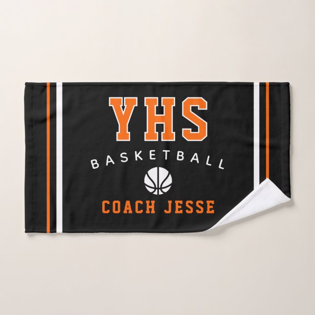 Serviette de coach de basketball personnalisée, ca (Serviette à main)
