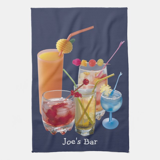 Serviette de cocktail Happy Hour (Vertical)