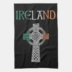 Serviette de croix celtique de l'Irlande
