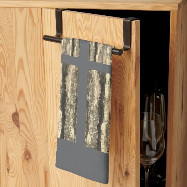 Serviette de cuisine (Pliage en tiers)