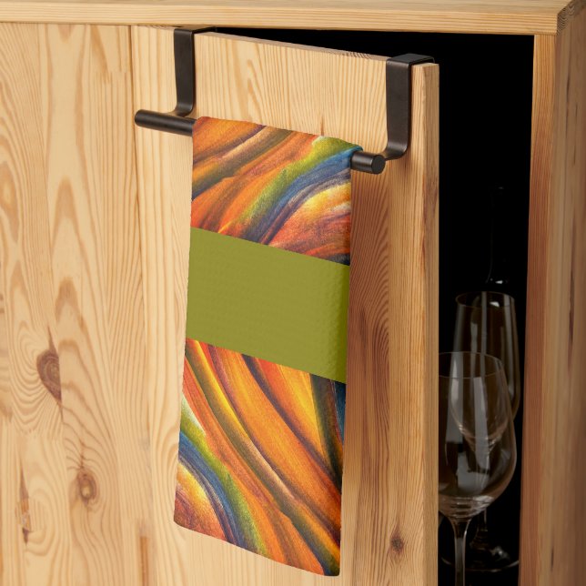 serviette de cuisine (Pliage en tiers)