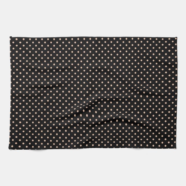 Serviette de cuisine 16x24 points Brown noir clair (Horizontal)