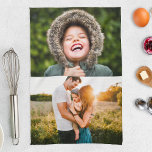 Serviette de cuisine 2 Modèle photo<br><div class="desc">2 photos personnalisées serviette de thé de cuisine. Idéal pour un proche qui aime passer du temps dans la cuisine.</div>