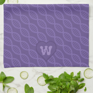 Serviette de cuisine à ADN rayé