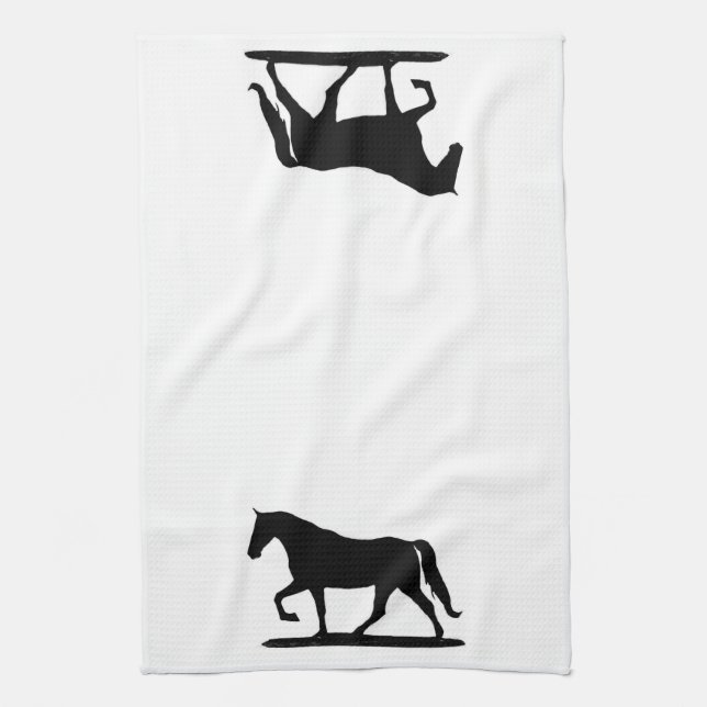 Serviette de cuisine à cheval, Tenessee Walking Ho (Vertical)