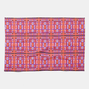 serviette de cuisine à motif carreaux et girl powe