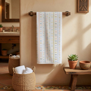 Serviette de cuisine à motif d'art populaire scand