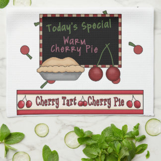 Serviette de cuisine à tarte de cerise chaude