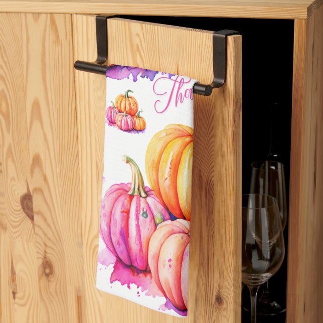 Serviette De Cuisine À Thanksgiving (Pliage en tiers)