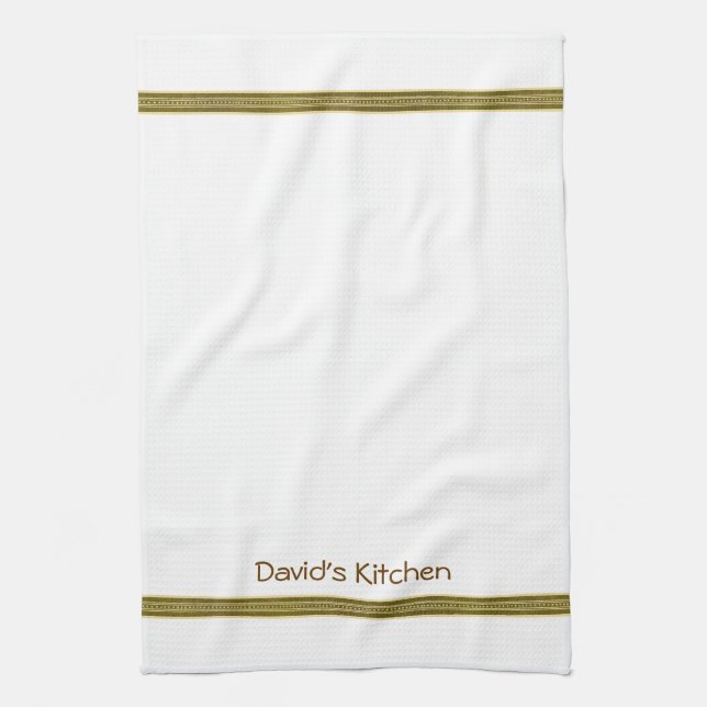 Serviette De Cuisine À Thé Sur Mesure Grille Verte (Vertical)