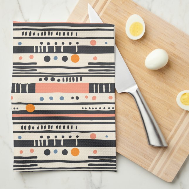 Serviette de cuisine Abstraite moderne (Quart Plié)
