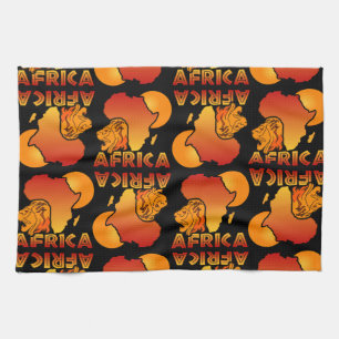 Serviette de cuisine AFRIQUE colorée
