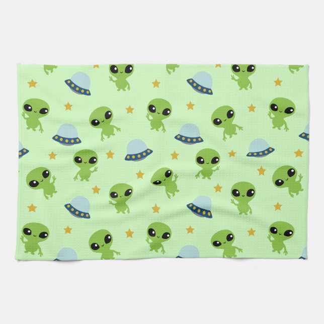 Serviette de cuisine Alien (Horizontal)