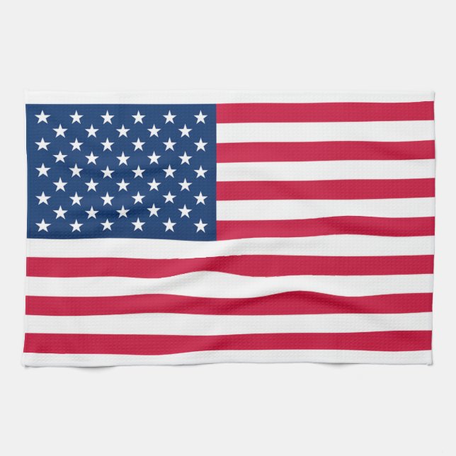 Serviette de cuisine américaine Drapeau (Horizontal)