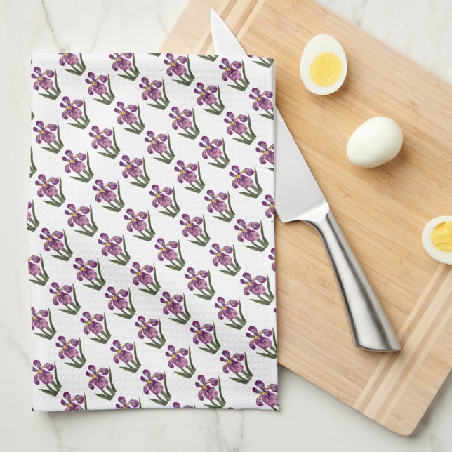 Serviette de cuisine américaine MoJo Iris (Quart Plié)