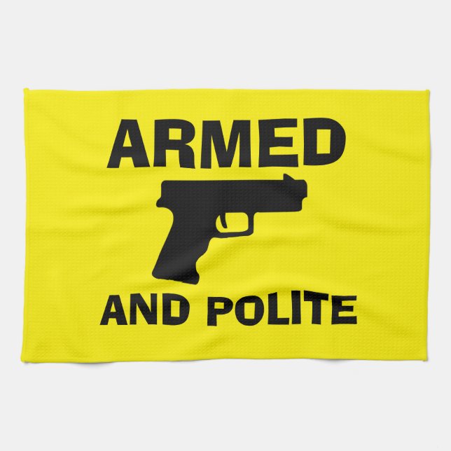 SERVIETTE DE CUISINE ARMÉE ET POLITE (Horizontal)