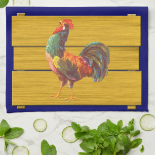 Serviette de cuisine Art Coq Retro
