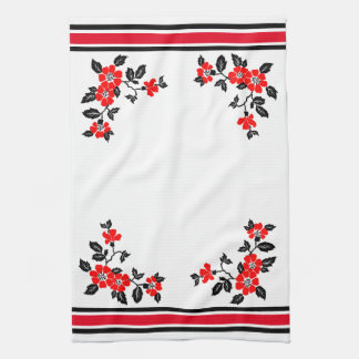 Serviette de cuisine au design Red Poppy