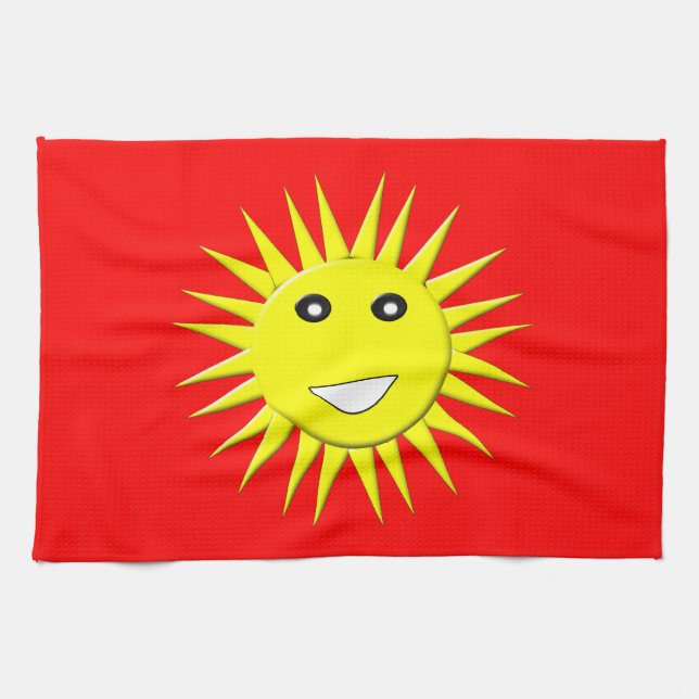 Serviette de cuisine au soleil brillant (Horizontal)