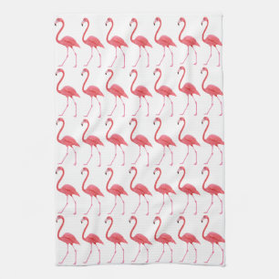 Serviette de cuisine aux flamants roses