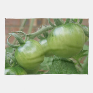 Serviette de cuisine aux tomates vertes