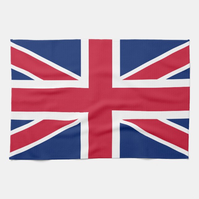 Serviette de cuisine avec Drapeau britannique (Horizontal)