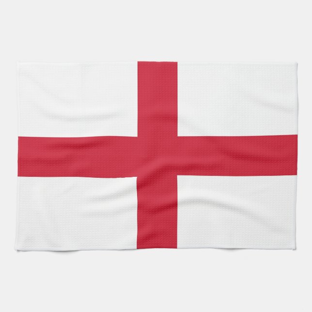 Serviette de cuisine avec Drapeau d'Angleterre (Horizontal)