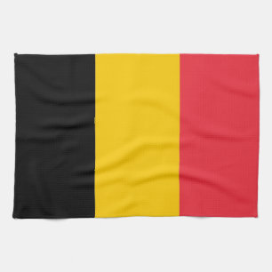 Serviette de cuisine avec Drapeau de Belgique