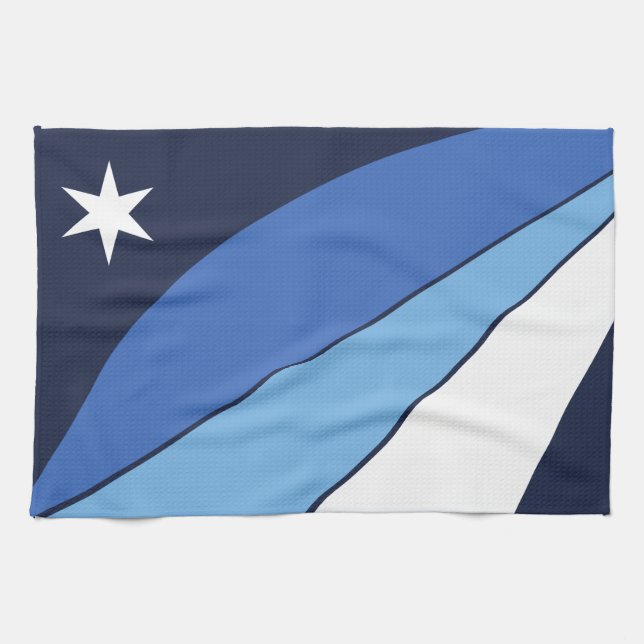 Serviette de cuisine avec Drapeau de Columbia, SC (Horizontal)