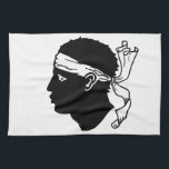 Serviette de cuisine avec Drapeau de Corse<br><div class="desc">Ajoutez une touche de charme corse à votre cuisine avec une serviette de cuisine ornée du drapeau de la Corse. Cette serviette pratique et élégante non seulement vous aide dans vos tâches de cuisine quotidienne, mais aussi célèbre le patrimoine corse avec son design distinctif. La serviette de cuisine présente le...</div>
