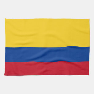 Serviette de cuisine avec Drapeau de la Colombie