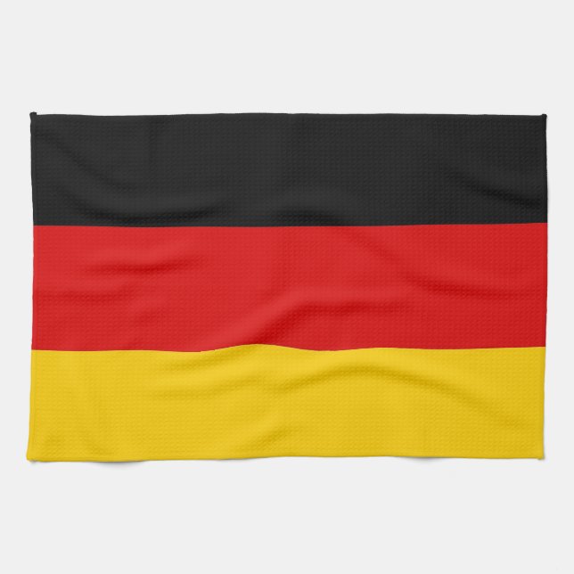 Serviette de cuisine avec Drapeau de l'Allemagne (Horizontal)