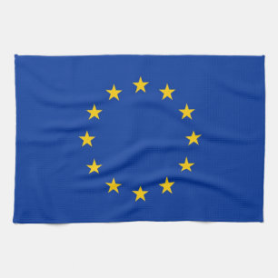 Serviette de cuisine avec Drapeau de l'Union europ