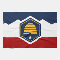 Serviette de cuisine avec drapeau de l'Utah, États