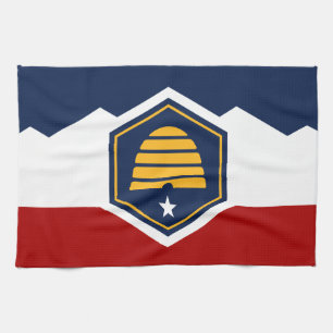 Serviette de cuisine avec drapeau de l'Utah, États