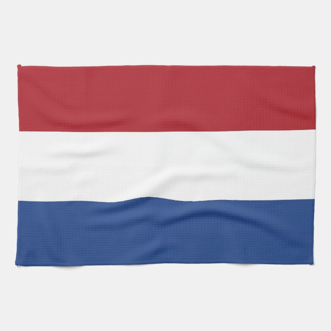 Serviette de cuisine avec Drapeau de Pays-Bas (Horizontal)