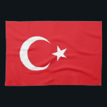 Serviette de cuisine avec Drapeau de Turquie<br><div class="desc">Ajoutez une touche de fierté turque à votre cuisine avec notre serviette de cuisine exclusive avec le drapeau de la Turquie! Réalisée avec une attention minutieuse aux détails, cette serviette de cuisine est plus qu’un simple élément fonctionnel, c’est une célébration du riche patrimoine turc et de la culture vivante. L'élégant...</div>